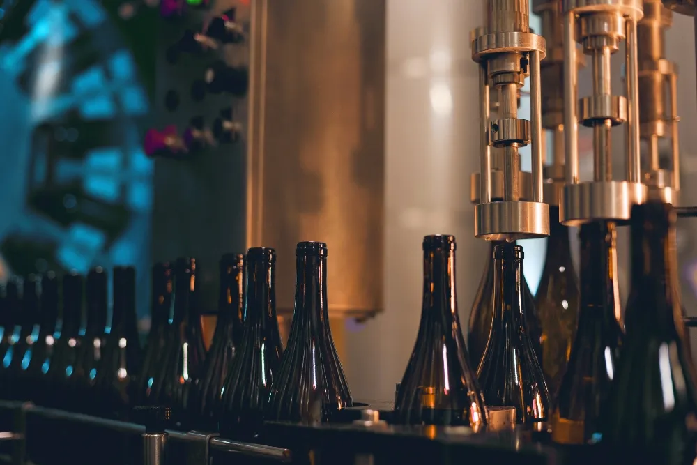 wine bottling process